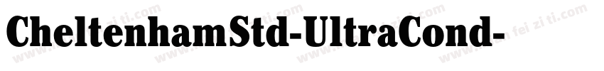 CheltenhamStd-UltraCond字体转换