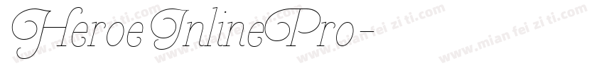 HeroeInlinePro字体转换