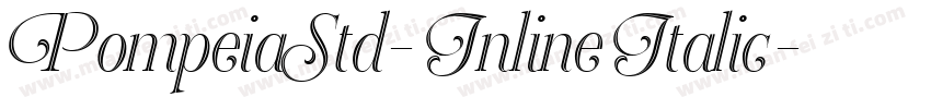 PompeiaStd-InlineItalic字体转换