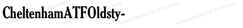 CheltenhamATFOldsty字体转换