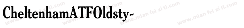 CheltenhamATFOldsty字体转换