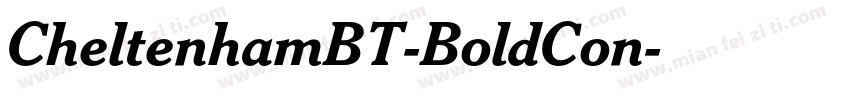 CheltenhamBT-BoldCon字体转换