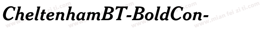 CheltenhamBT-BoldCon字体转换
