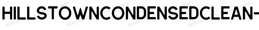HillstownCondensedClean字体转换