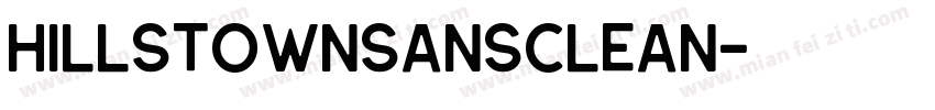 HillstownSansClean字体转换