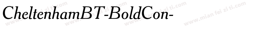 CheltenhamBT-BoldCon字体转换