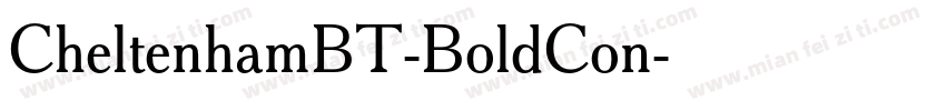 CheltenhamBT-BoldCon字体转换