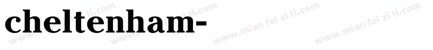 cheltenham字体转换