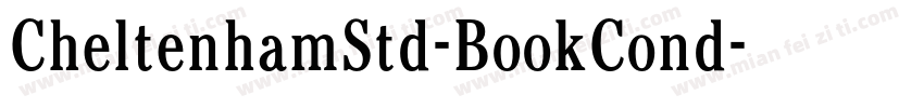 CheltenhamStd-BookCond字体转换