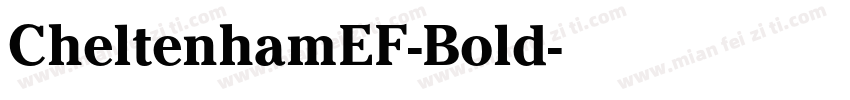 CheltenhamEF-Bold字体转换