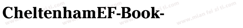 CheltenhamEF-Book字体转换