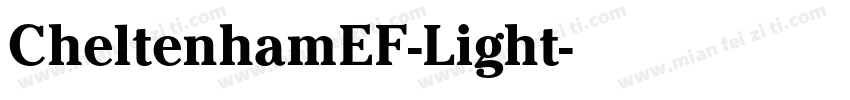 CheltenhamEF-Light字体转换