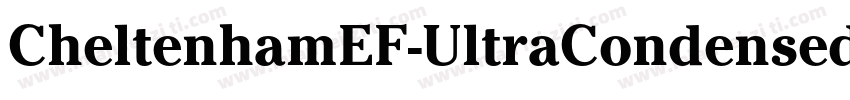 CheltenhamEF-UltraCondensed字体转换