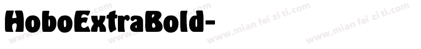 HoboExtraBold字体转换