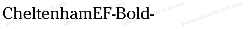 CheltenhamEF-Bold字体转换