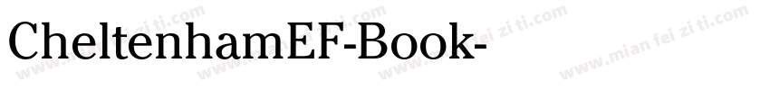 CheltenhamEF-Book字体转换