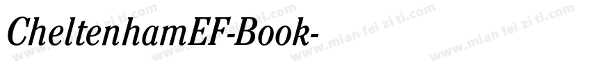 CheltenhamEF-Book字体转换