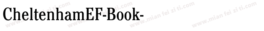 CheltenhamEF-Book字体转换