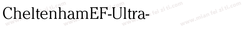 CheltenhamEF-Ultra字体转换