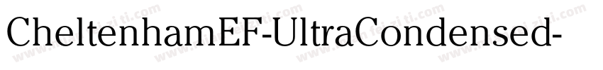 CheltenhamEF-UltraCondensed字体转换