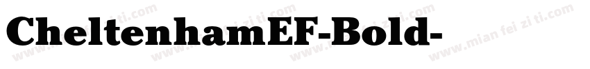 CheltenhamEF-Bold字体转换