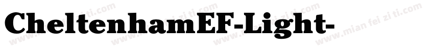 CheltenhamEF-Light字体转换