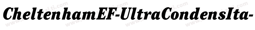 CheltenhamEF-UltraCondensIta字体转换