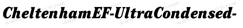 CheltenhamEF-UltraCondensed字体转换