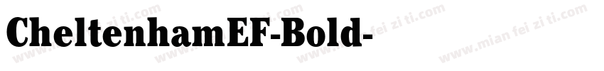 CheltenhamEF-Bold字体转换