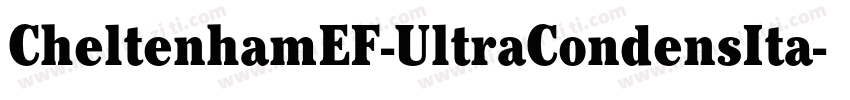 CheltenhamEF-UltraCondensIta字体转换