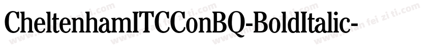CheltenhamITCConBQ-BoldItalic字体转换