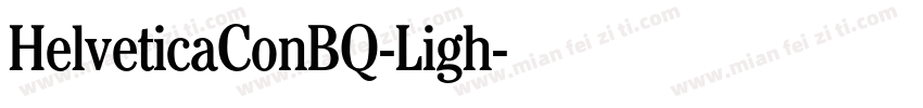 HelveticaConBQ-Ligh字体转换