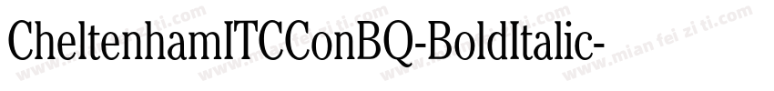 CheltenhamITCConBQ-BoldItalic字体转换
