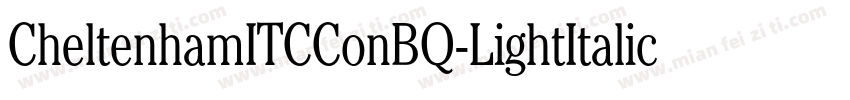 CheltenhamITCConBQ-LightItalic字体转换