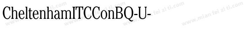 CheltenhamITCConBQ-U字体转换