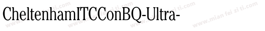 CheltenhamITCConBQ-Ultra字体转换