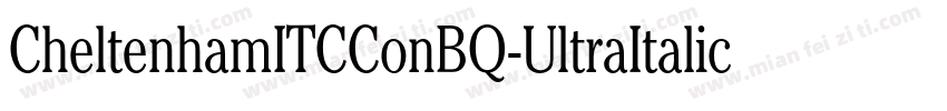 CheltenhamITCConBQ-UltraItalic字体转换