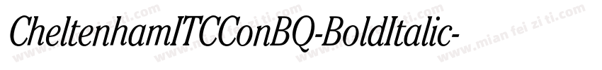 CheltenhamITCConBQ-BoldItalic字体转换