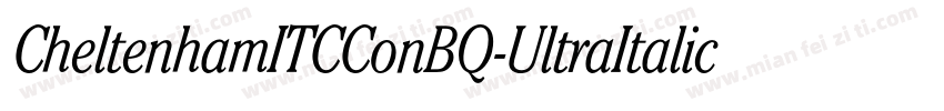 CheltenhamITCConBQ-UltraItalic字体转换