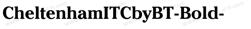 CheltenhamITCbyBT-Bold字体转换