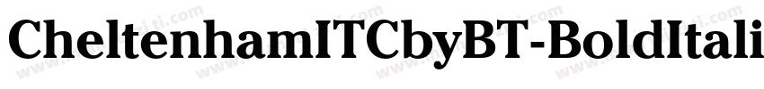CheltenhamITCbyBT-BoldItalic字体转换