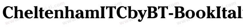 CheltenhamITCbyBT-BookItalic字体转换