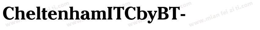 CheltenhamITCbyBT字体转换