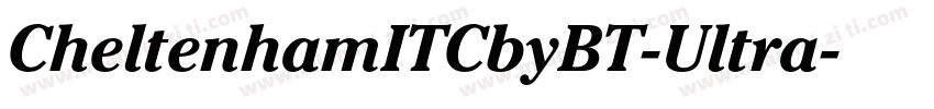 CheltenhamITCbyBT-Ultra字体转换