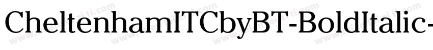 CheltenhamITCbyBT-BoldItalic字体转换