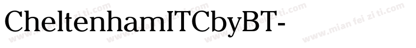 CheltenhamITCbyBT字体转换