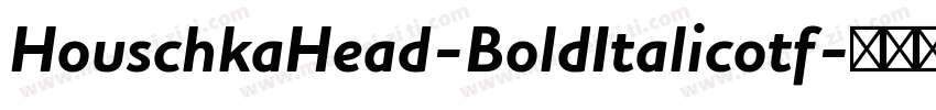 HouschkaHead-BoldItalicotf字体转换
