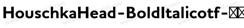 HouschkaHead-BoldItalicotf字体转换
