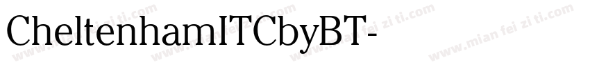 CheltenhamITCbyBT字体转换