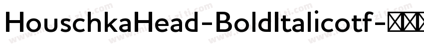 HouschkaHead-BoldItalicotf字体转换